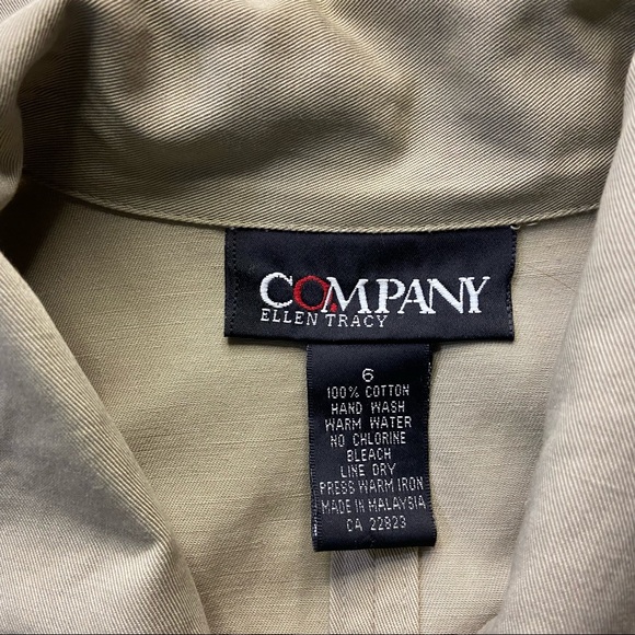 Company Ellen Tracy Women 100% cotton midi buttoned down dress. Size 6. Used. - Picture 7 of 9
